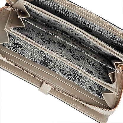 ラウンド長財布 ホワイト おしゃれ 大容量 女性用財布